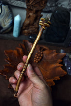 Barn Owl with Labradorite Hair Pin - Large [Intended for Locs]