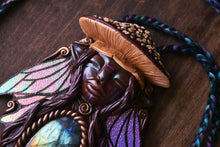 Fly Agaric Mushroom Faerie with Labradorite Necklace
