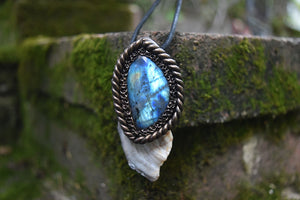 Labradorite with Chalcedony Necklace