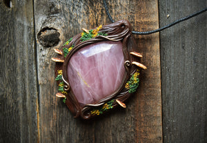 Rose Quartz Forest Necklace