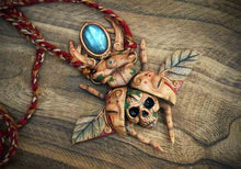 Wild Earth - Labradorite Beetle Necklace