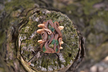 Mushroom Forest with Prehnite Dread Bead - 10mm diameter hole