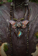 Polyphemus Moth Goddess with Labradorite Necklace
