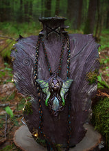 Spanish Moon Moth Goddess with Labradorite Necklace