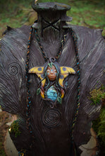 Comet Moth Goddess with Labradorite Necklace
