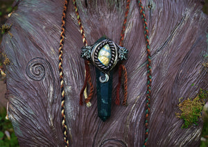 Bloodstone with Labradorite Necklace