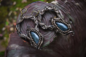 Labradorite Forest Earrings