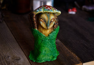 Mushroom Hat Owl 4" Sculpture